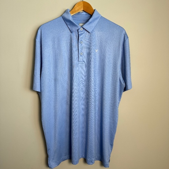 Callaway OPTI-DRY Men's Short Sleeve Performance Polo Athletic Golf Shirt Blue L - Picture 1 of 13